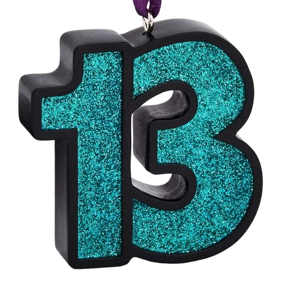 Taylor Swift 13 Ornament Speak Now Taylor’s Version Thirteen Ornament Glitter - Picture 2 of 3